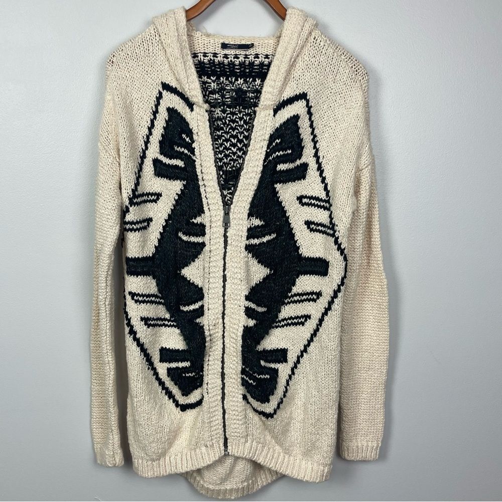 Silver Jeans Co. Long Zip-Up Sweater Cardigan | Size Small - Picture 2 of 6